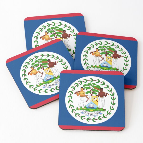 Item preview, Belize National Flag Full Colour designed and sold by MartianBCShop.