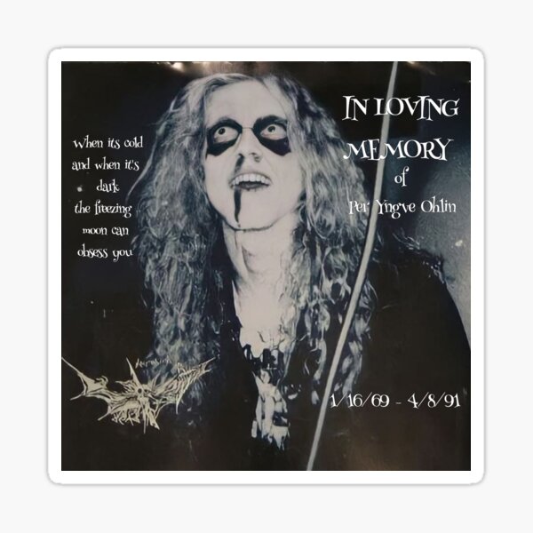 Item preview, In memory of Pelle "Dead" Ohlin designed and sold by Designs-by-AJ.