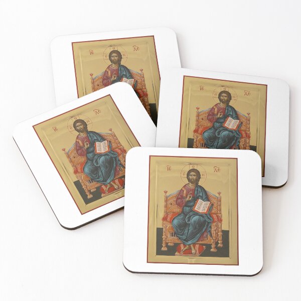 Item preview, Jesus Christ Enthroned Orthodox Icon designed and sold by StJohnBrotherhd.