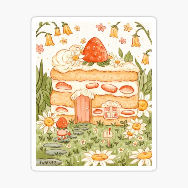 Strawberry Shortcake House Sticker