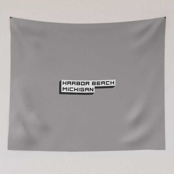 Item preview, Harbor Beach Michigan Shadow Block Design designed and sold by Eleven-K.