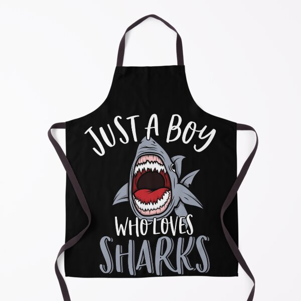 Item preview, Just A Boy Who Loves Sharks Funny Great White Shark Lover designed and sold by MintedFresh.