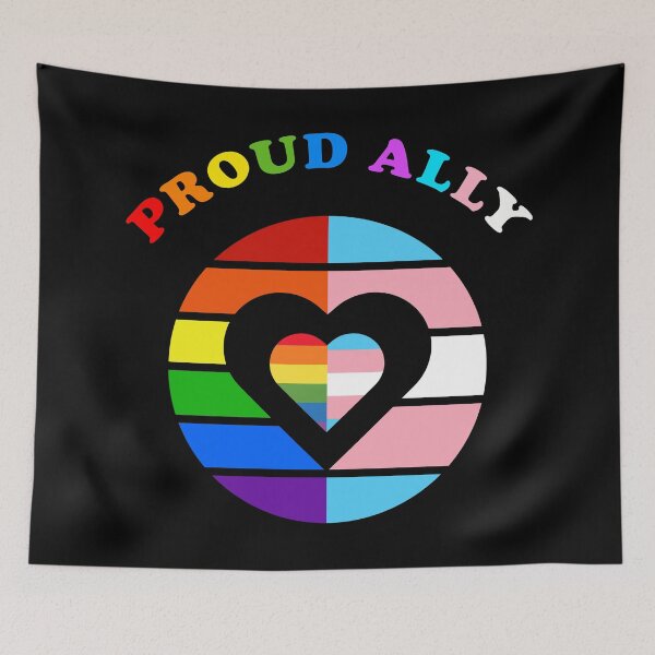 Item preview, Proud Ally Trans Rights Transgender Pride Flag designed and sold by aronia.