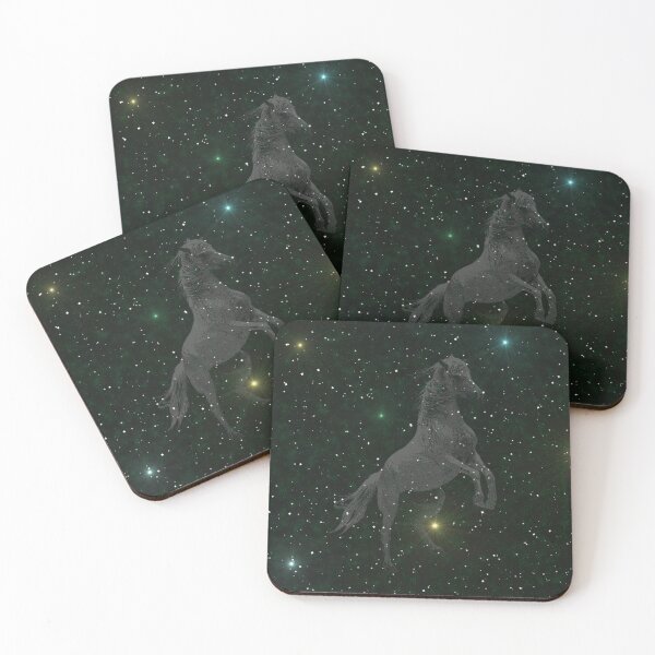 Item preview, Horse motif night pattern, rider clothes, creative horse shirts designed and sold by Kirei-Lily.