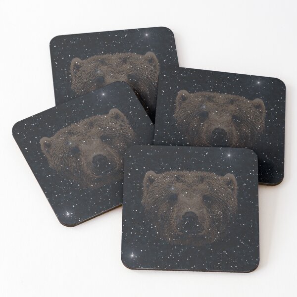 Item preview, Bear head night pattern, wild animal print, bear lover t-shirts designed and sold by Kirei-Lily.