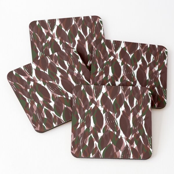 Item preview, Dark Colorful Leaves Pattern designed and sold by EvelinePatterns.