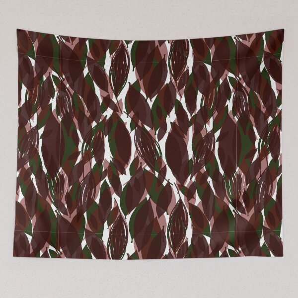 Item preview, Dark Colorful Leaves Pattern designed and sold by EvelinePatterns.
