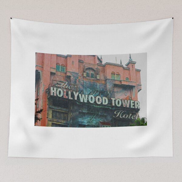 Item preview, Hollywood Tower Hotel (raining) designed and sold by ArtisticCameron.