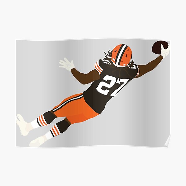 Cleveland Browns NFL American Football Team,Cleveland Browns Player,Sports  Posters for Sports Fans by Drawspots Illustrations