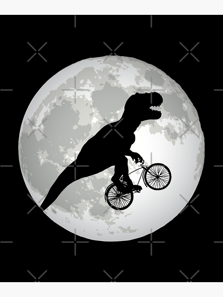 Utahraptor Jumping Black Silhouette Dinosaur - Utahraptor - Posters and Art  Prints