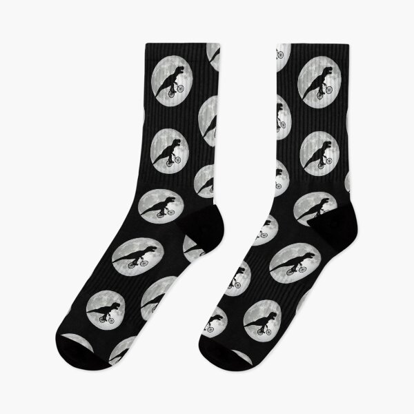 Item preview, Flying T rex Black Silhouette on Moon with cycle designed and sold by Piztees.