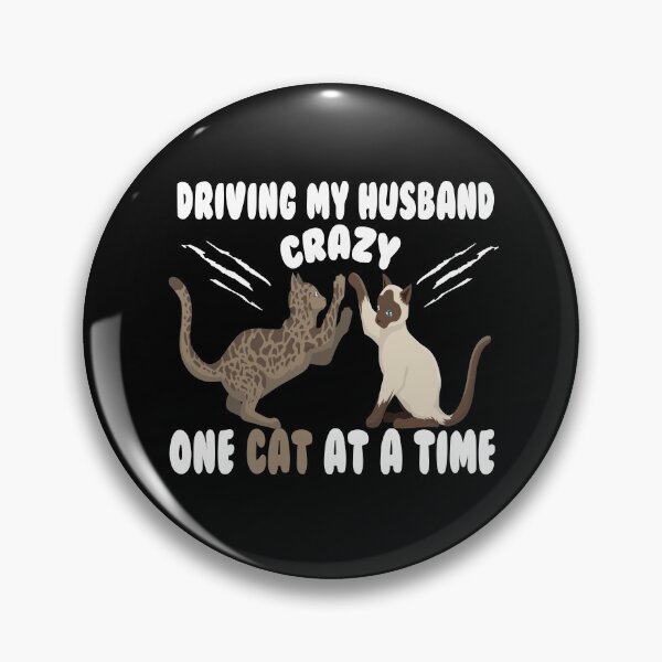 Item preview, Driving My Husband Crazy One Cat At  A Time, Cute Maine Coon Cat, Cat Lover Teez, , Halloween Gift For Boyfriend designed and sold by Rassitni.