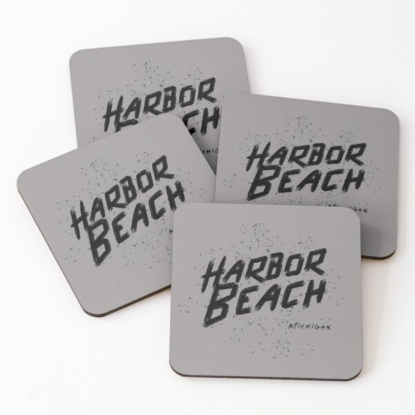Item preview, Harbor Beach Michigan Graffiti Black Design designed and sold by Eleven-K.