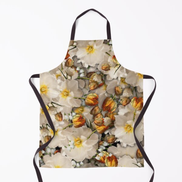 Item preview, Daffodils and Orange Parrot Tulips designed and sold by cozycaroline.