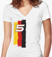Sebastian Vettel Women's Fitted V-Neck T-Shirt