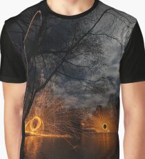 Spinning on a ledge Graphic T-Shirt