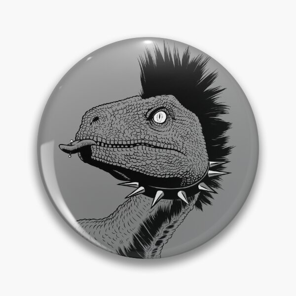 Item preview, Crested punk velociraptor designed and sold by albertocubatas.
