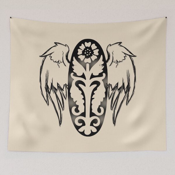 Item preview, Surfers Gift - Flower Angel Wings Surfboard designed and sold by kcaandwu.