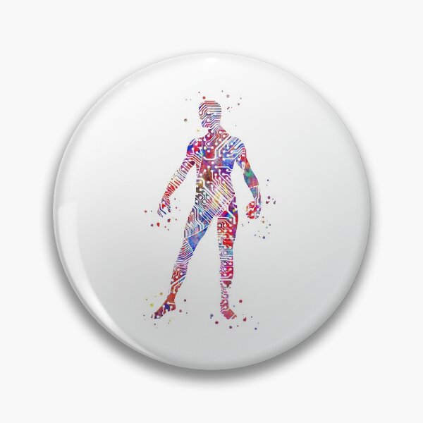Item preview, Circuit board man, circuit board man, watercolor circuit board man designed and sold by Rosaliartbook.