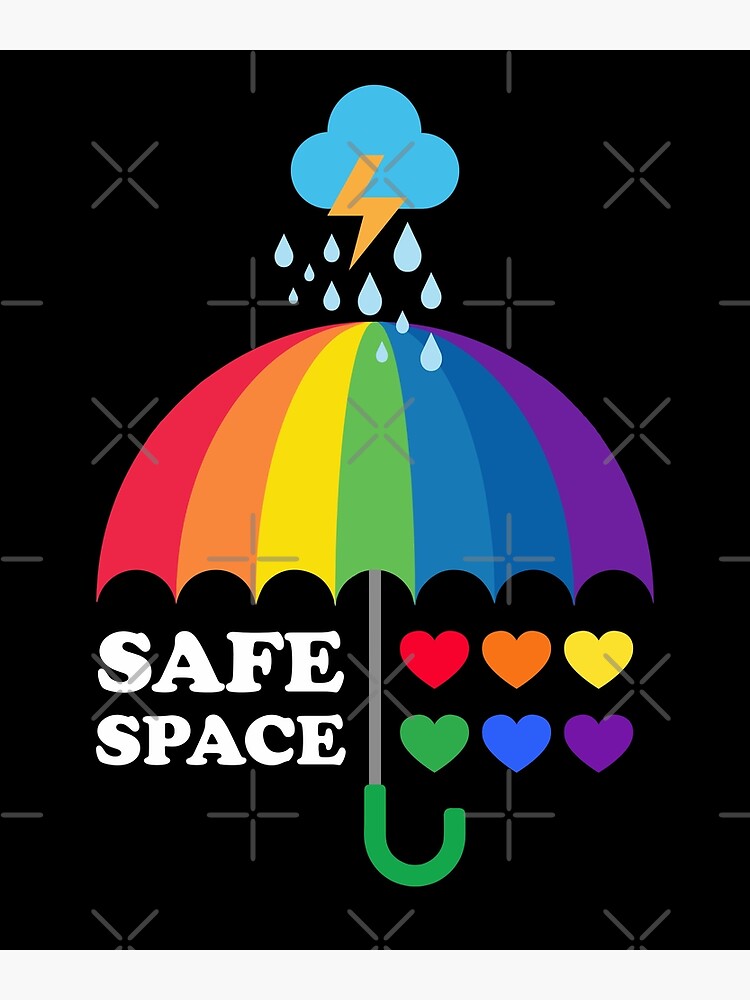 "LGBTQ Sign Safe Space LGBTQ PRIDE MONTH" Poster by aronia | Redbubble