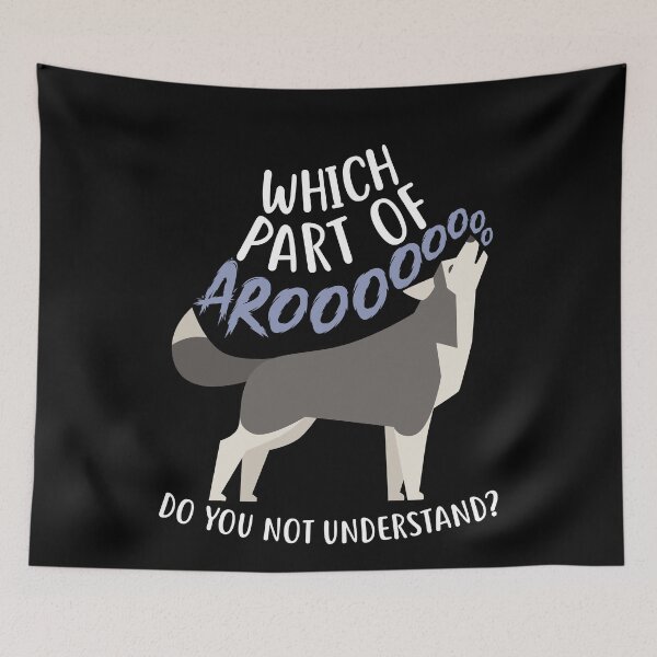 Item preview, Husky: What Part Of Aroo designed and sold by Clara Hollins.