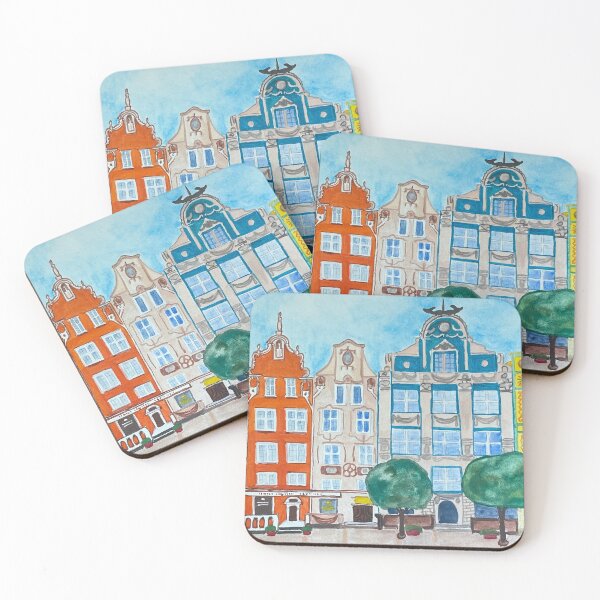 Item preview, Watercolor Gdańsk Poland designed and sold by Kamottel.