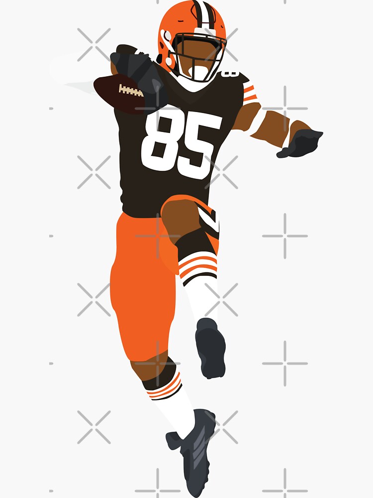 David Njoku Sticker for Sale by Amy Snively