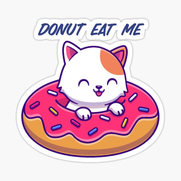 Doughnut cat. Sticker