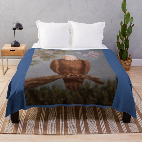 Item preview, Bald Eagle with American Flag designed and sold by CheranY.