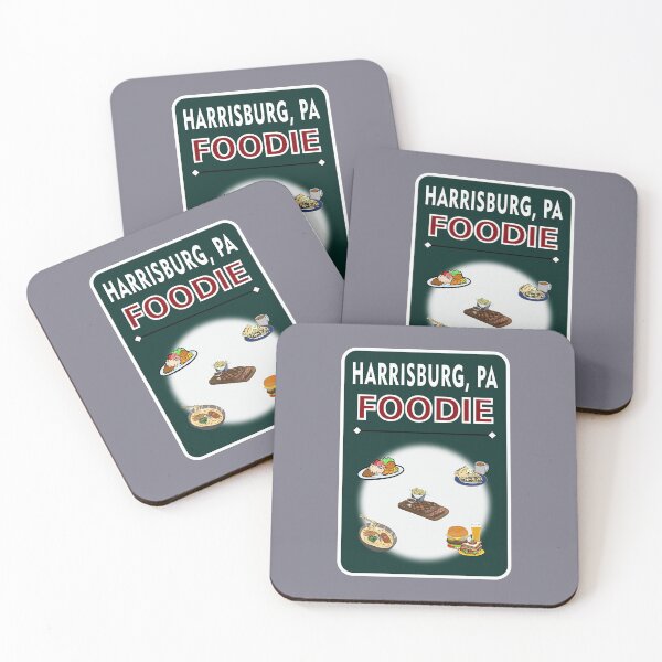 Item preview, Harrisburg, PA  - Foodie - Blackish Green Background designed and sold by ThisNThatImages.