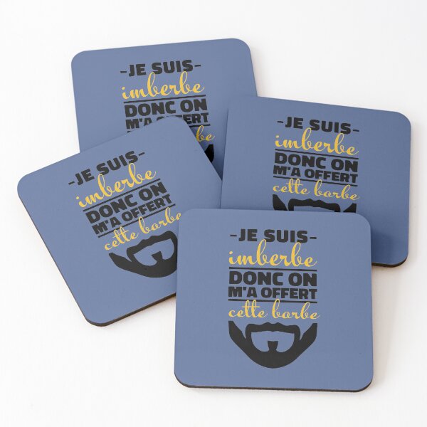 Item preview, Je suis imberbe donc on m'a offert cette barbe designed and sold by Print  Androïde.