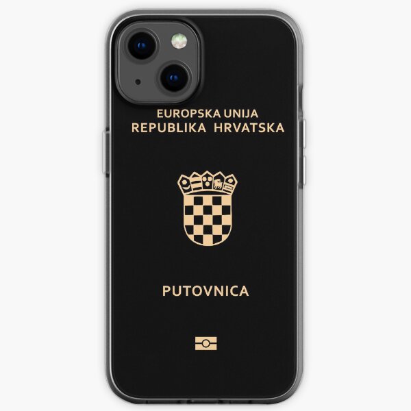 Croatia passport iPhone Soft Case