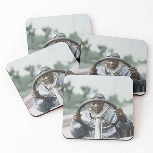 Item preview, Jack Johnson Driving His Thomas Flyer - Colorized designed and sold by warishellstore.