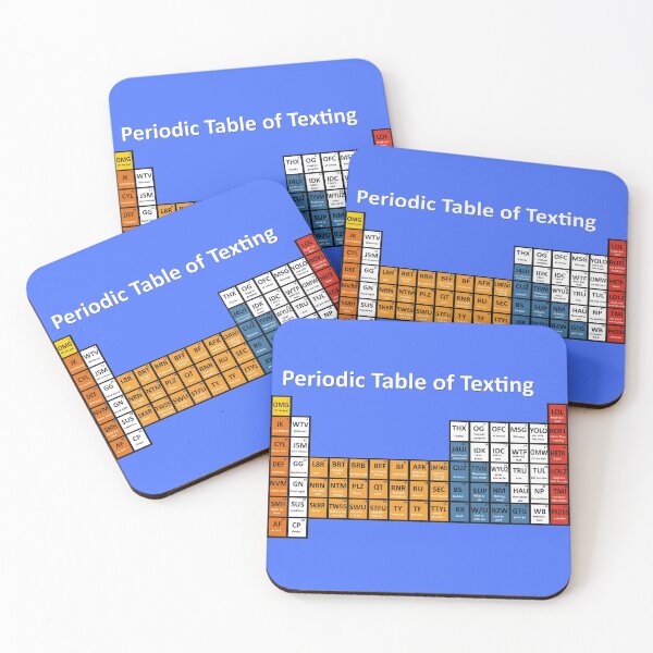 Item preview, Periodic Table of Texting designed and sold by Shadowsantos.