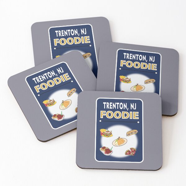 Item preview, Trenton, New Jersey  - Foodie - Dark Blue Background designed and sold by ThisNThatImages.