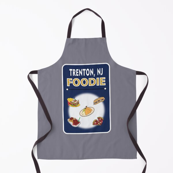 Item preview, Trenton, New Jersey - Foodie - Dark Blue Background designed and sold by ThisNThatImages.