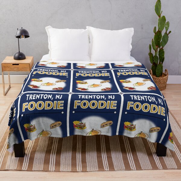 Item preview, Trenton, New Jersey - Foodie - Dark Blue Background designed and sold by ThisNThatImages.