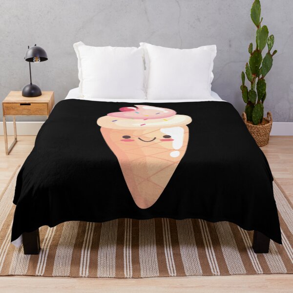 Item preview, Japanese Kawaii Cute Smiley Face - Ice cream Cone designed and sold by crazycollective.