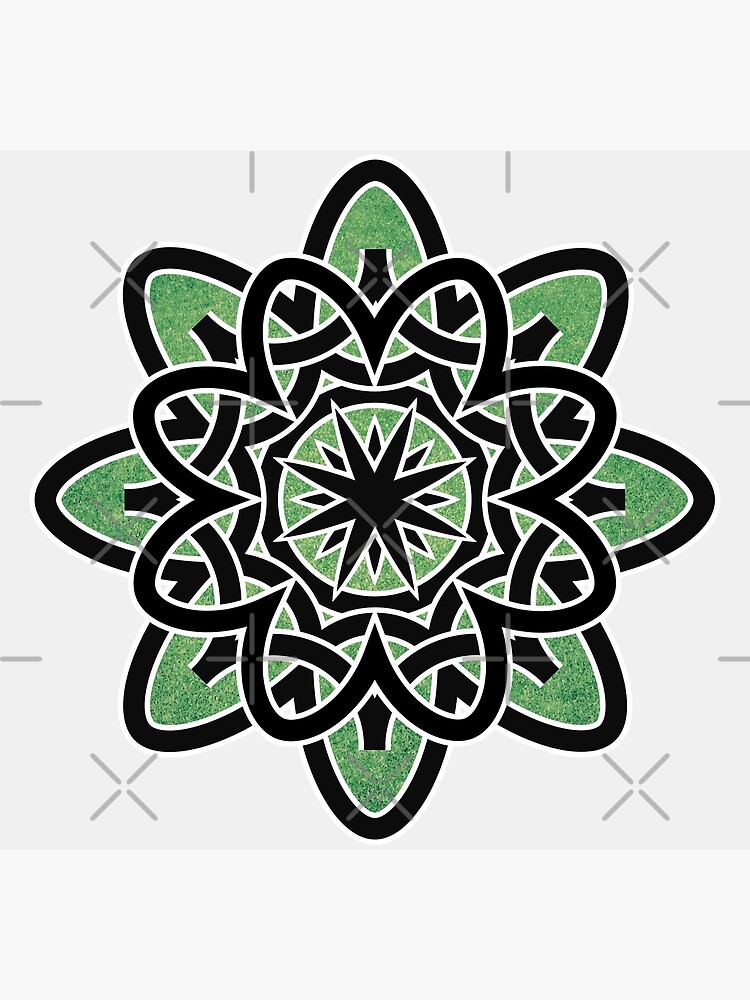 “Celtic Knot With Green Background” Poster for Sale by RPMELO | Redbubble