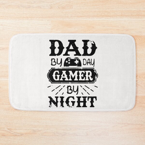 Item preview, Copy of Dad By Day Gamer By Night Saying Quote White Gaming Funny Simple  designed and sold by WearWolfDesigns.