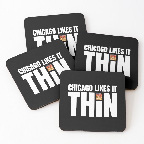 Item preview, Chicago Likes It Thin (Pizza) designed and sold by 90sBullsShirts.
