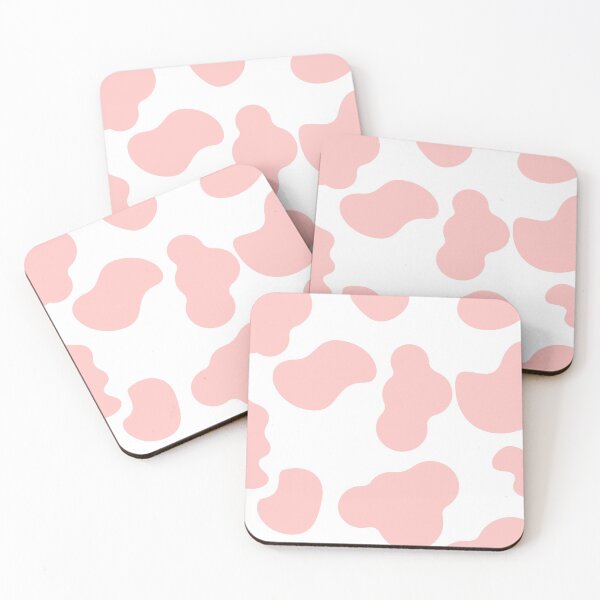Item preview, Cowprint Pattern Pink and White Cow spots designed and sold by Agit.