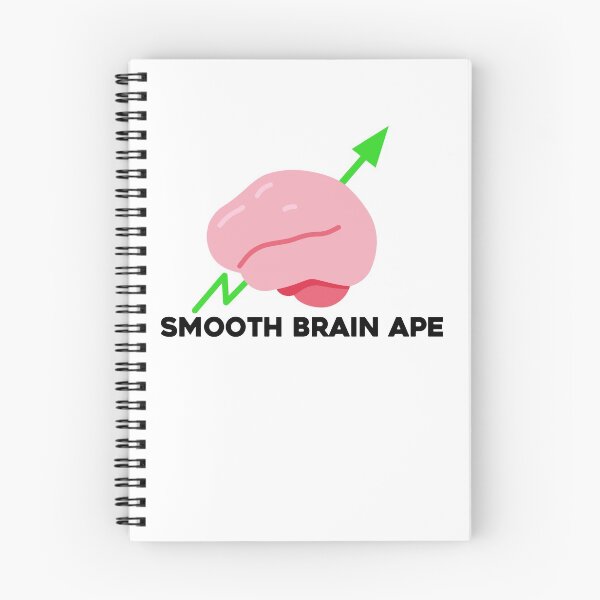 Item preview, Smooth Brain Ape, Wallstreetbets, WSB, Meme Stonks, GME designed and sold by Oof Designs.