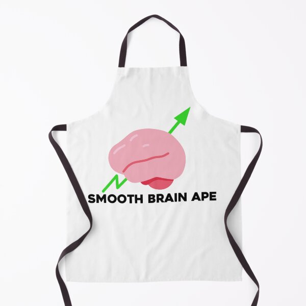 Item preview, Smooth Brain Ape, Wallstreetbets, WSB, Meme Stonks, GME designed and sold by Oof Designs.
