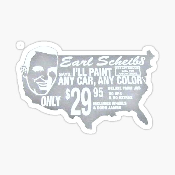 Social yet Distanced Merch: Earls Paint Sticker
