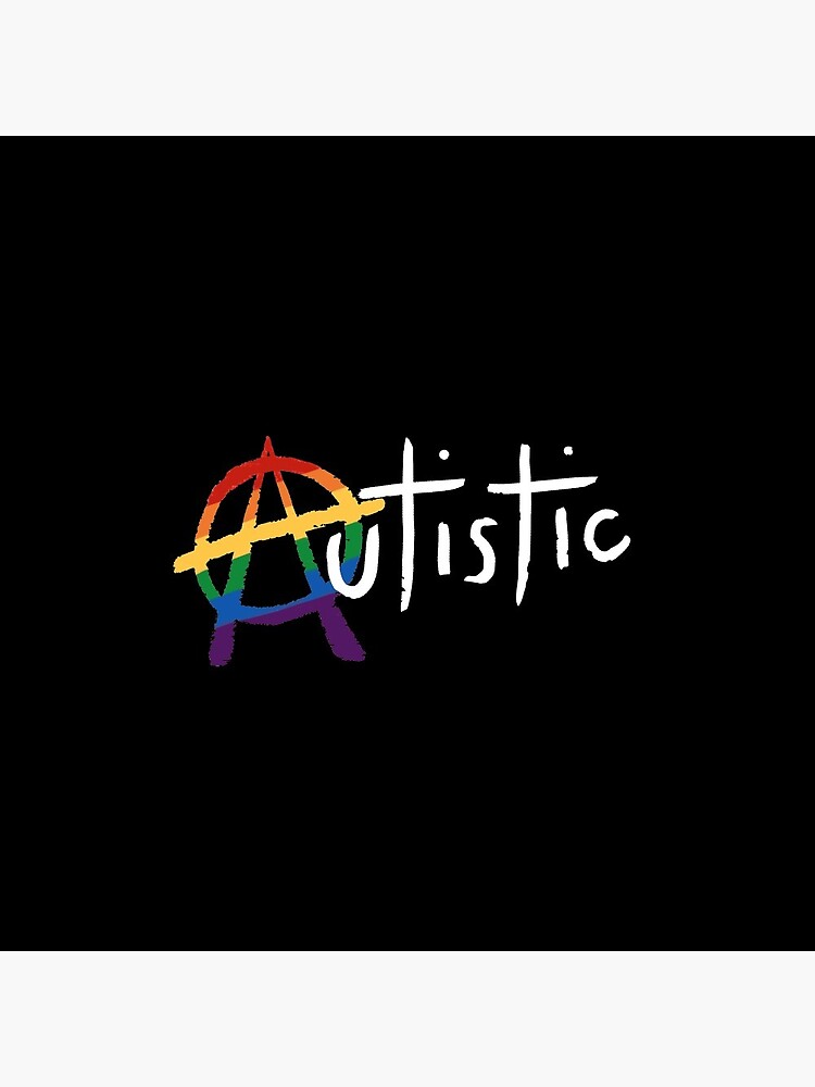 LGBTQ and Autistic Punk, White Lettering by mjfitz