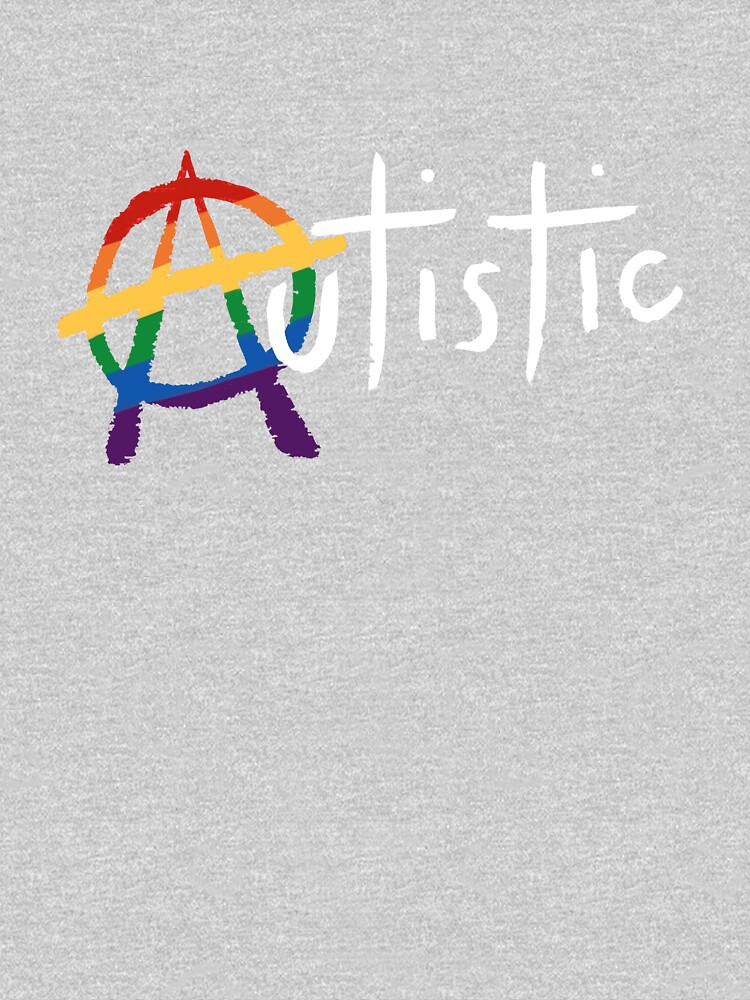 LGBTQ and Autistic Punk, White Lettering by mjfitz