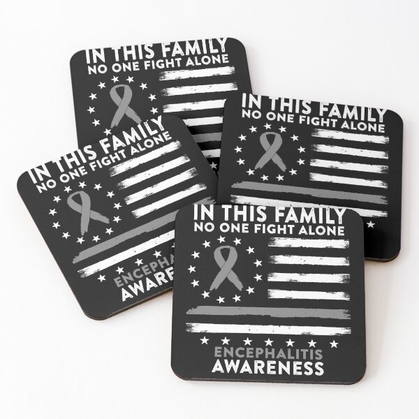 Item preview, In This Family No One Fights Encephalitis Alone American Betsy Ross Flag designed and sold by deputylove.