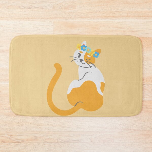 Item preview, Cat & Flowers designed and sold by MixStixShop.
