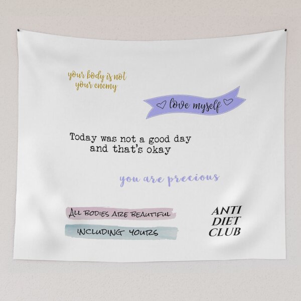 Item preview, eating disorder recovery self love pack designed and sold by introvertcafe.